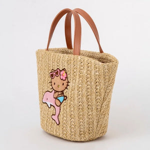 Sanrio Hello Kitty Seaside Sunshine Straw Tote