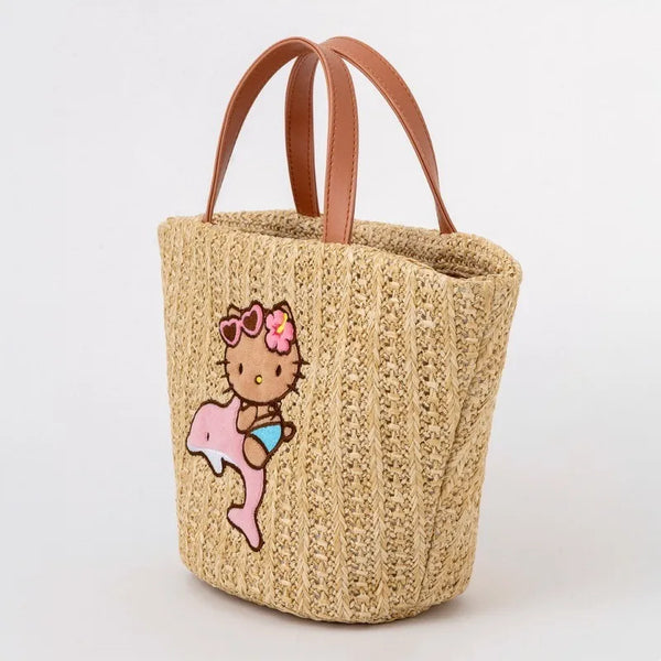 Sanrio Hello Kitty Seaside Sunshine Straw Tote