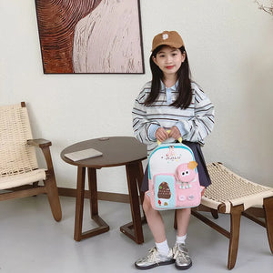 Jijilu Pastel Cartoon School Backpack