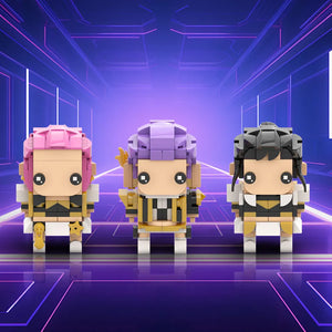 K-Pop Demon Hunters BrickHeadz MOC Building Set