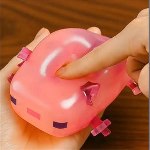 Translucent Axolotl Squeezable Toy