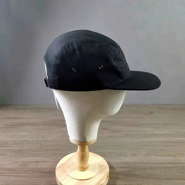 Stussy Black Stock Adjustable Skateboard Cap