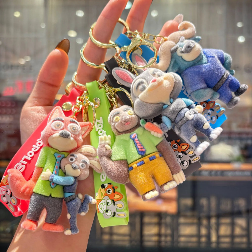 Zootopia Velvet Vibes Flocked Keychain