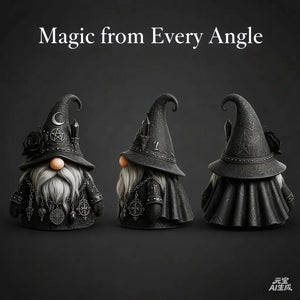 Gothic Wiccan Wizard Dwarf Figure