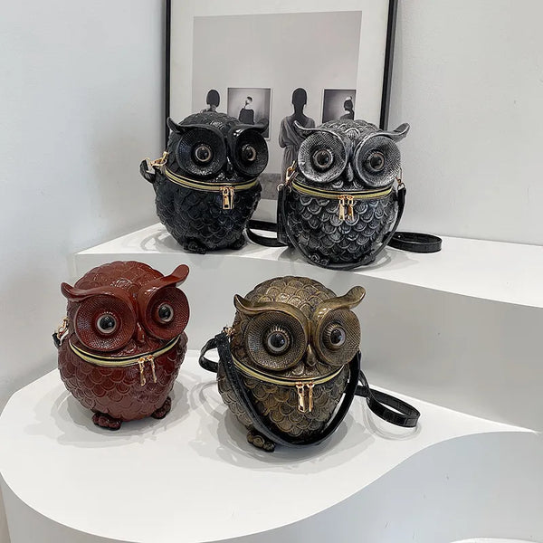 Athena Owl Nocturnal Satchel Handbag
