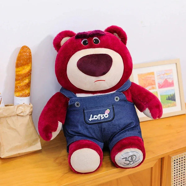Red Side Strawberry Bear Plushie