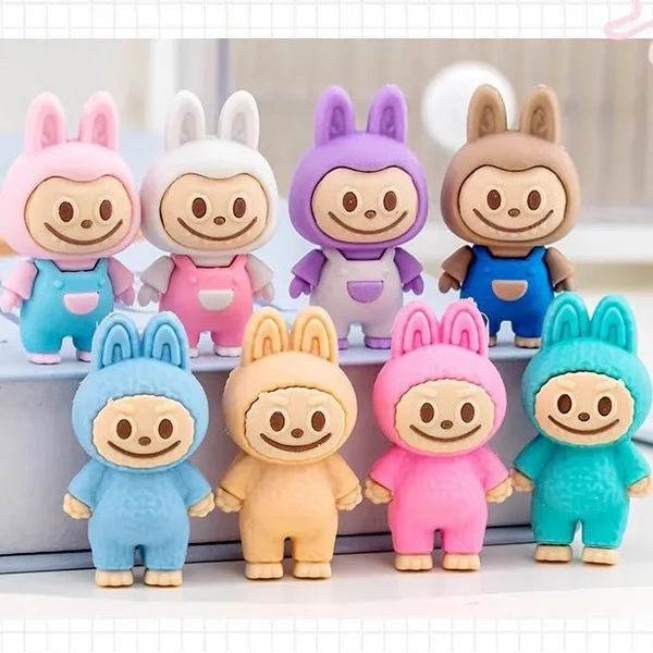 Standing Labubu Premium Erasers (Set of 4)