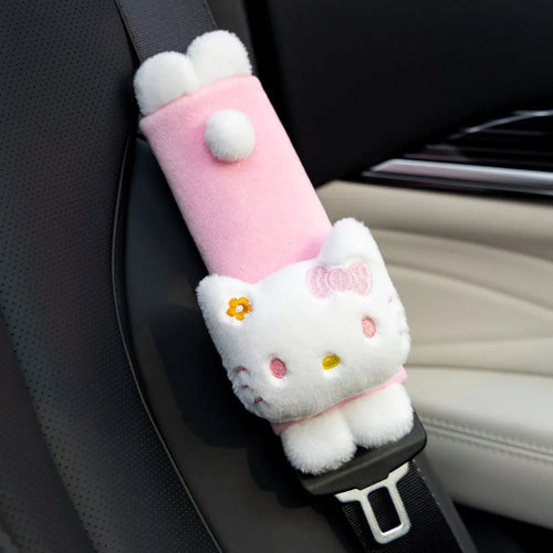 Hello Kitty Pastel Floral Premium Belt & Car Pillow