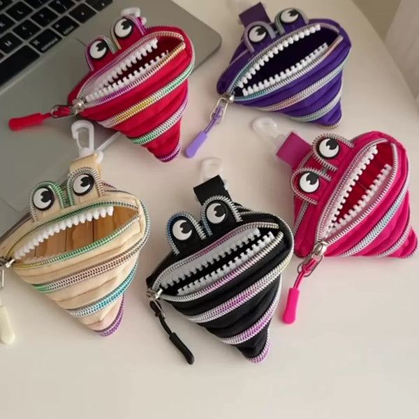 Chomp Monster Zip Coin Pouch