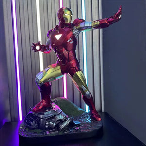 Iron Man Mark VI LED Battle Pose Statue (50 cm)