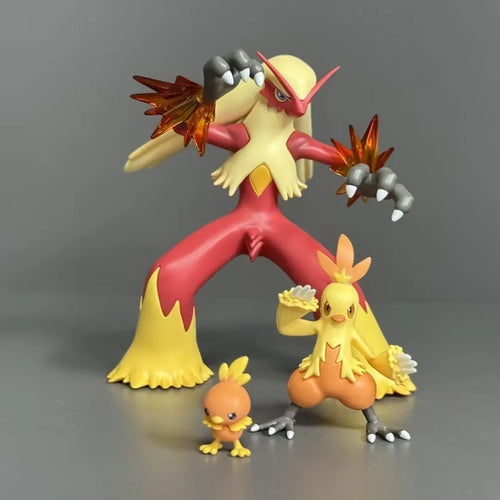 Infernape & Blaziken Evolution Line Figures (Set of 3)