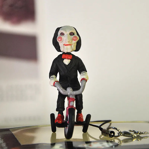 SAW Billy the Puppet Figurine Charm Keychain