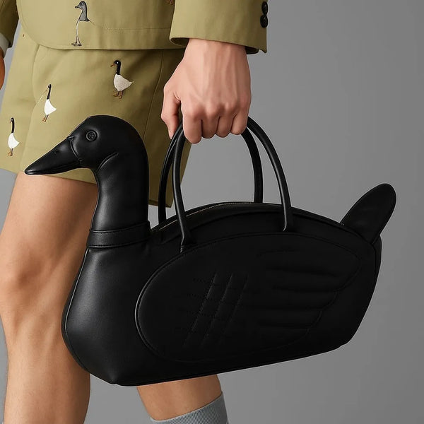 Nocturnia Black Swan 3D Statement Handbag