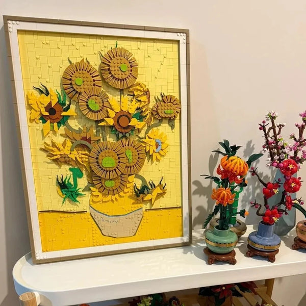 Vincent van Gogh's Sunflowers Painting Blocks