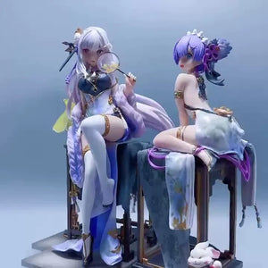 Re:Zero Emilia and Rem Graceful Qipao Figures (24 cm)