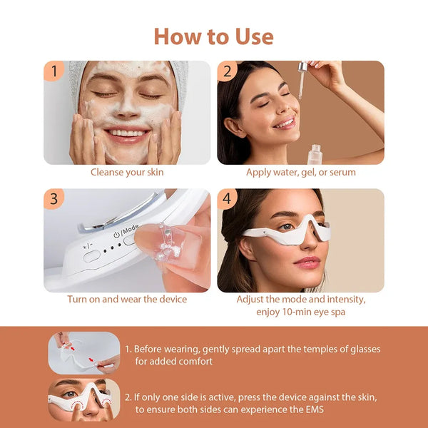 Aura Vision Red Light Therapy Eye Mask