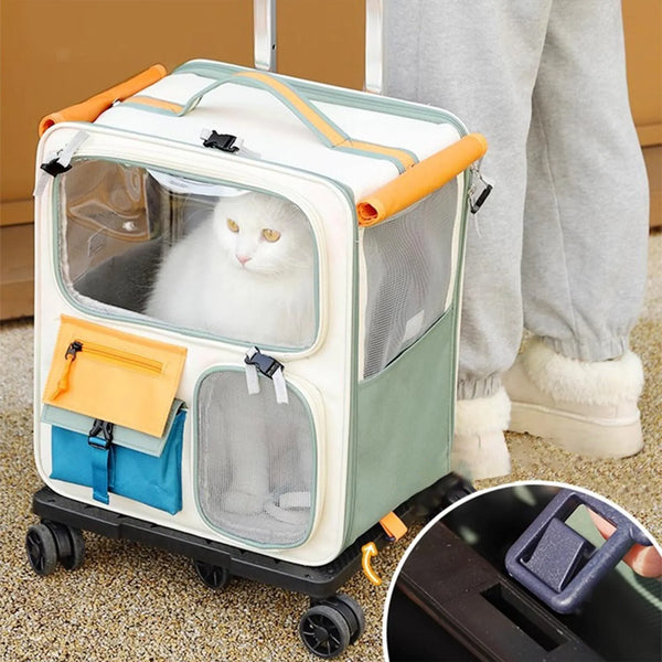 Stylish Pet Travel Rolling Suitcase
