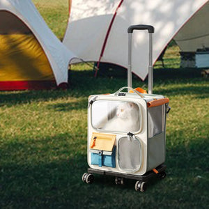 Stylish Pet Travel Rolling Suitcase