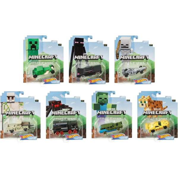 Hot Wheelz 2020 Minecraft Character Cars