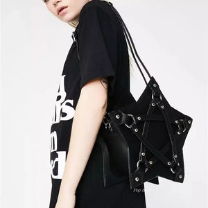 Nocturnia Pentagram Shield Harajuku Gothic Star Bag