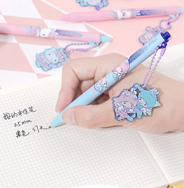 Sanrio Charm-Top Push-Button Gel Pen