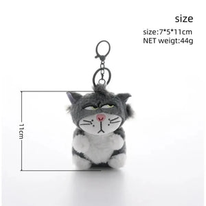 Lucifer Cat Impatient Grumps Keychain