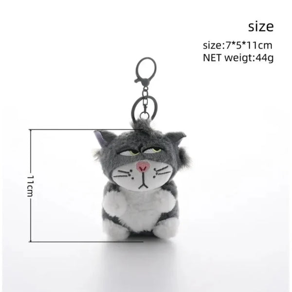 Lucifer Cat Impatient Grumps Keychain