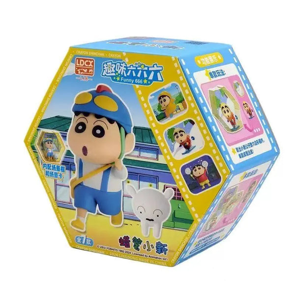 Shinchan Funny 666 Interlocking Diorama Mystery Box