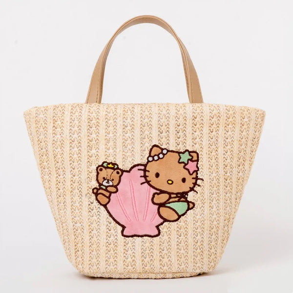 Sanrio Hello Kitty Seaside Sunshine Straw Tote