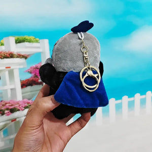 Shadow Cat Knight Plush Keychain