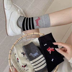 T-Brownie Preppy Pup Socks (Set of 4)