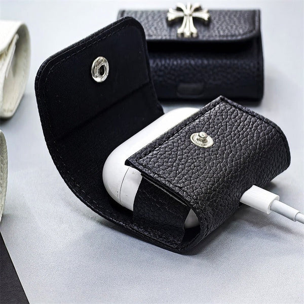 ChromeH Style Pebble Leather Case (For AirPods)