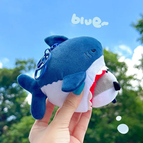 Shark Penguin Pop Plush Keychain