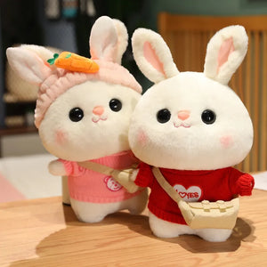Cozy Dress-Up Bunny Premium Plush Toy (30 cm)