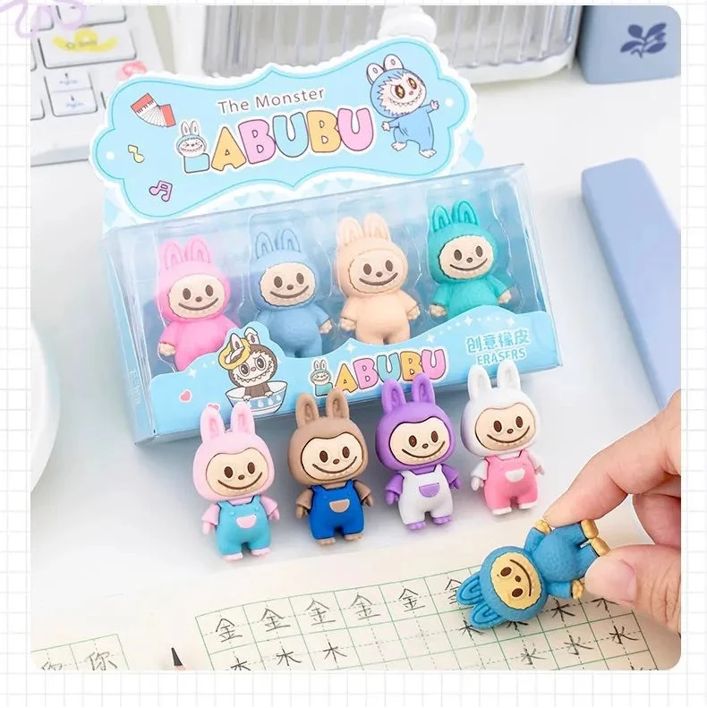 Standing Labubu Premium Erasers (Set of 4)