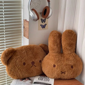 Miffy Minimalist Teddy-Fleece Plush Pillow