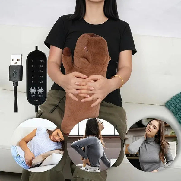 Relaxing Capybara Shaped Heating Belt