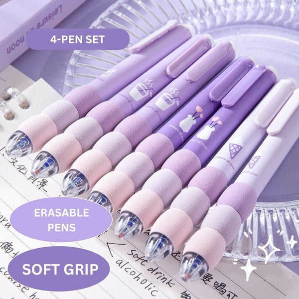 Kawaii Cloud Grip Erasable Gel Pen