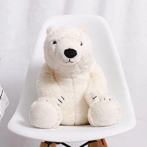 Arctic Solace Snowy Polar Bear Plush (35 cm)