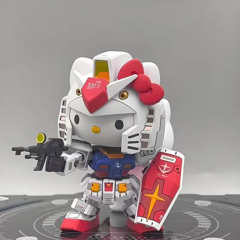 Hello Kitty Gundam Suit Mecha Series Figure