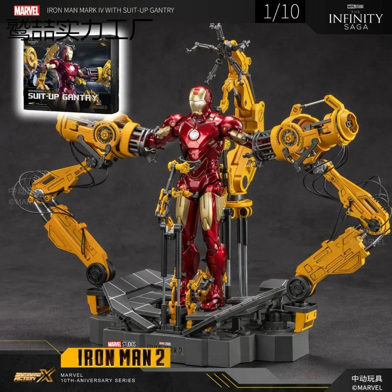 ZD Toys Iron Man MK4 Suit Up Gantry Figure (18 cm)