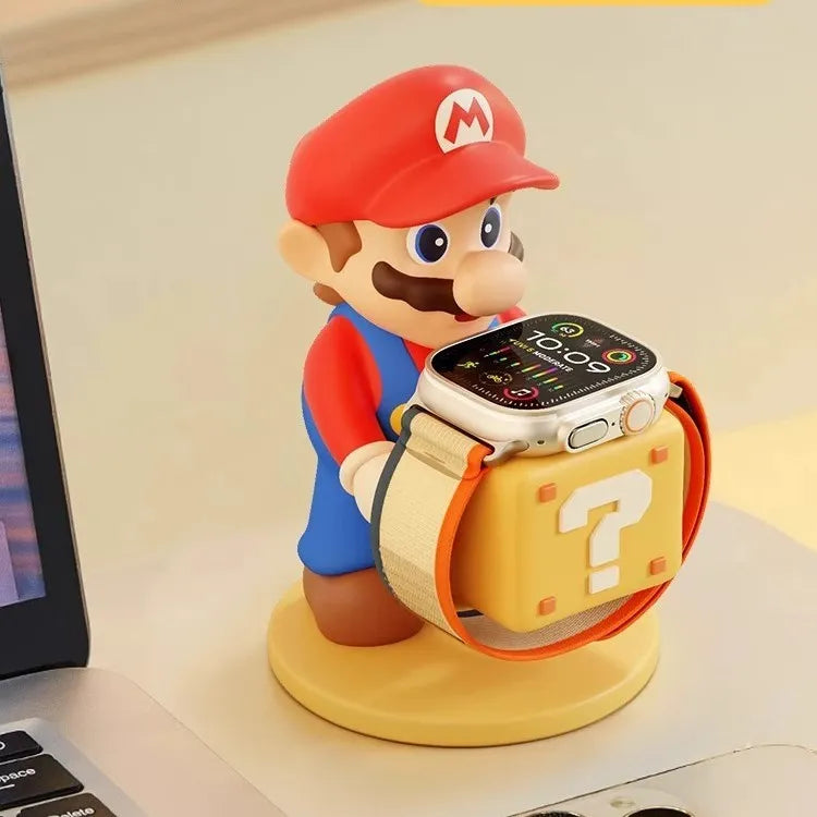 Retro Plumber Mario Watch Charging Stand