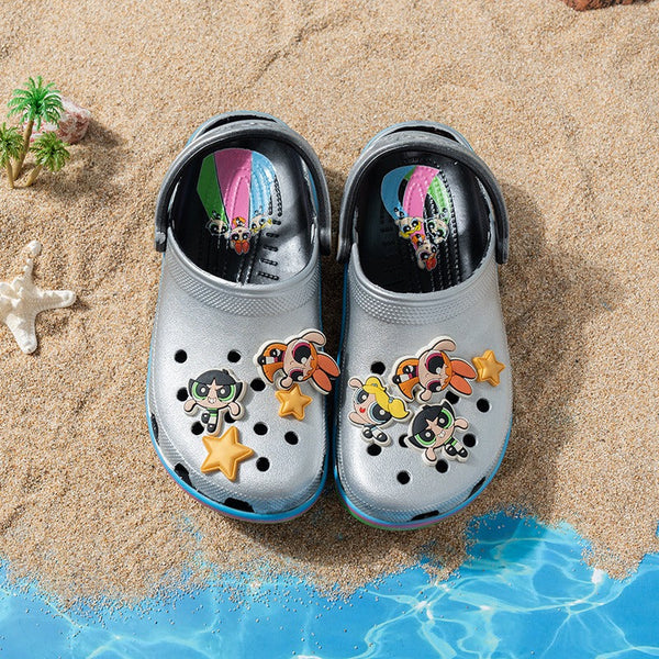 Powerpuff Girls Metallic Townsville Classic Clogs