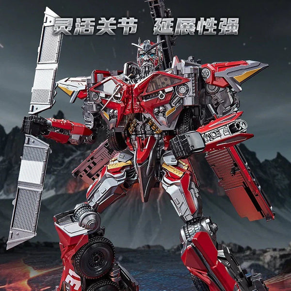 Trans4mers Red Fire Truck Prime Figure (30 cm)
