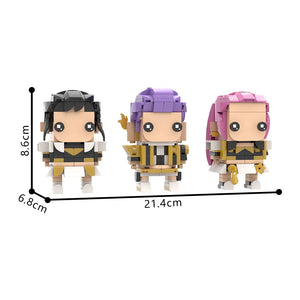 K-Pop Demon Hunters BrickHeadz MOC Building Set