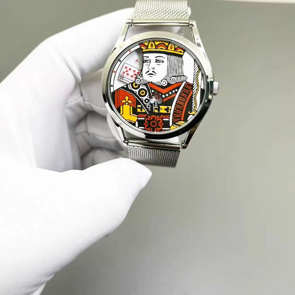 King Of Hearts Royal Card Quartz Watch