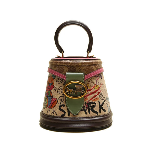 Mack Jhosel Graffiti Bear Basket Bag