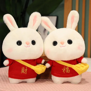 Cozy Dress-Up Bunny Premium Plush Toy (30 cm)