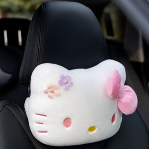Hello Kitty Pastel Floral Premium Belt & Car Pillow
