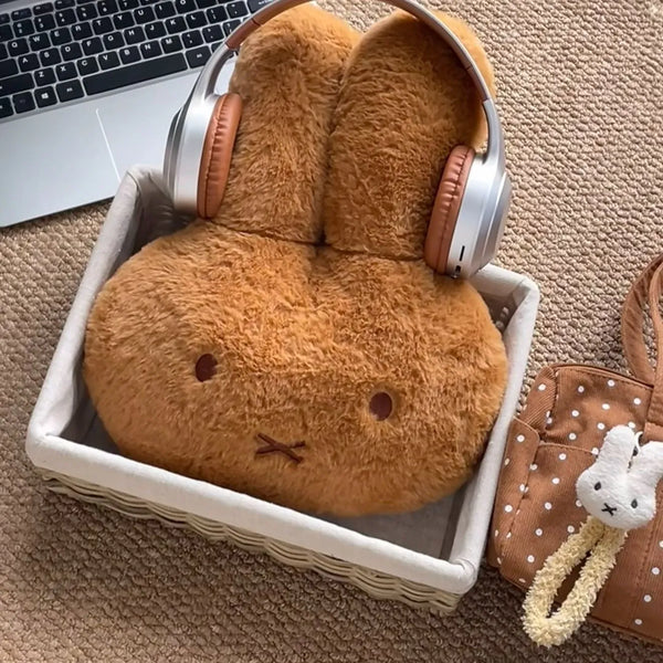 Miffy Minimalist Teddy-Fleece Plush Pillow